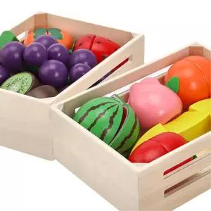원목 과일 소꼽놀이 리얼 모형 바나나 수박 자석 놀이방 졸업 1학년 6세 소꼽장난 7살