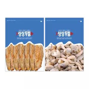 싱싱두툼 청정바다 2종세트 순살 새조개 1kg + 순살 고등어 구이 5미 