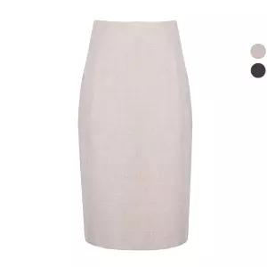 여성 케이프 봄가을 정장 미디 스커트