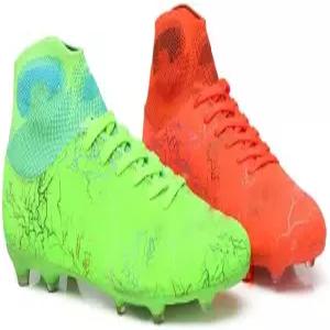 멜브도이 남성 여성 AG 클리츠 트레이닝 축구화 스포츠 논슬립 롱 스터드 하이탑 10/8.5 미국 청소년