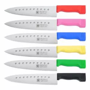 일본 니켄 타공 분류형 칼라식도 225mm 색상식도