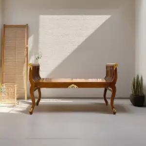 무료배송 빈티지 엔틱 2인용 원목 벤치 현관 베란다 화분 선반