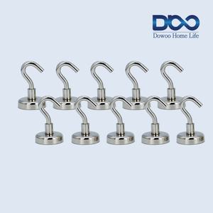 도우홈라이프 자석후크 10개 벽걸이후크 자석고리 10P