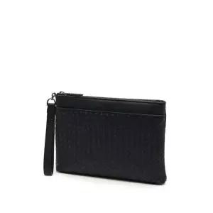 [롯데백화점]닥스 액세서리 [선물포장] 블랙 핸드크래프트 메쉬 미디움 클러치백 DBBA2F725