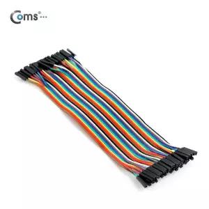 [에스투씨엔아이][BE473]  Coms 브레드보드, 접촉케이블(점퍼선) 40set, 20cm, F/F