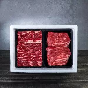 갤러리아 [힘찬한우] 구이7호 선물세트 800g (갈비살,사태 각 400g씩 / 1++등급)