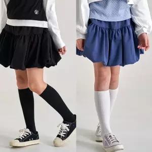 [모데쯔]주니어 봄 봉봉 주름 스커트 속바지유 주름치마 스쿨룩 10대 초등학생 행사