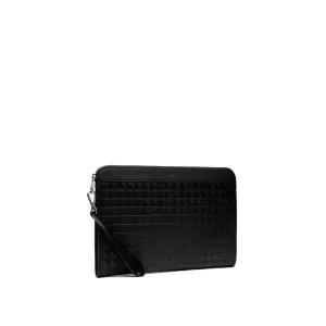 [롯데백화점]닥스 액세서리 [GRIDⅡ] 블랙 그리드 패턴 클러치백 DBBA2F269BK