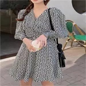 [오노마] ONM 브이넥 원피스 스모크 밴딩 여성패션의류 데이트룩 (S8055966)