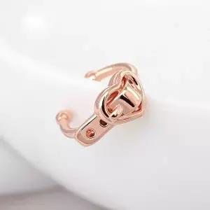 [미니아트]14KGP 하트버클 귀찌 로즈골드 데일리 링 이어커프