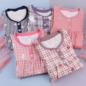 오브 여성잠옷 캐릭터 피치기모 보들세트 이지웨어 파자마 빅사이즈