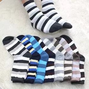 [서울양말]남자 수면양말 5켤레 부드럽고 따듯한 겨울 중목 양말