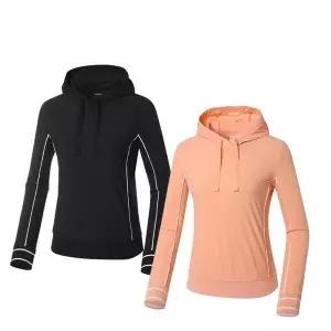 [와이드앵글](광주신세계)(WWP23214) 여성 CO 심플 후디 티셔츠