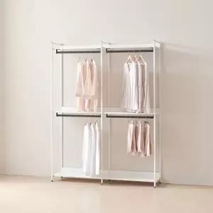 동서가구 시몬 시스템 철제 드레스룸 1600 2단 행거 DF923347