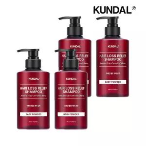 [쿤달]쿤달 카페인 탈모 샴푸 베이비파우더 500ml x4개
