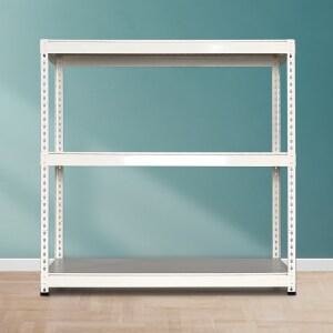 부원진열장 무볼트 독립형 진열대 베란다 건조기 펜트리 철제 조립식 앵글 제작 선반 3단