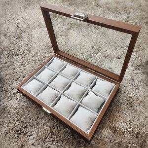 제이킨 나무 원목 시계 보관함 정리함 케이스 12구 우드 시계함