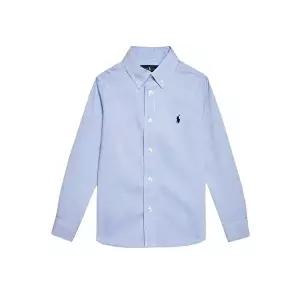 [폴로 랄프로렌]23FW 키즈 포니 로고 옥스포드 셔츠 블루 819238 002