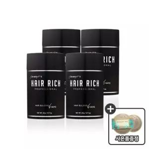 박명수 헤어리치 골드세트(흑채 20g×4) + 한방비누1종