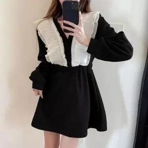 [오노마] ONM 슬리밍 골지 원피스 프릴 메이비굿 의류 (S11881772)