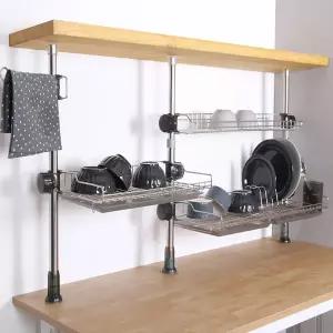 [클린아트플러스] 기둥식 알파싱크선반3단_K10263