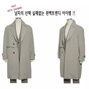 [롯데백화점]레노마 [한정수량]간절기 필수아이템 세미오버 베이지 로브 트렌치코트 RPlMBH DR4470