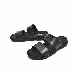 [하프클럽/세자매]소가죽 남성샌들 여름슬리퍼 쿠셔닝이좋은 남자스트랩샌들