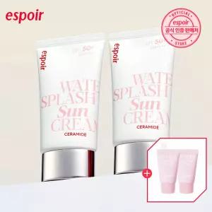 [2개] 워터 스플래쉬 선크림 세라마이드 (+클렌징 폼 2개)