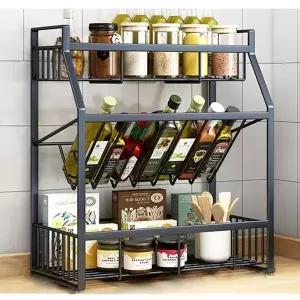 소스통 3단 와인 수납 선반 B타입 주방 소품정리대