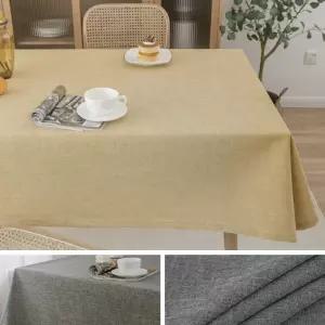 린넨 방수 식탁보 6인용 220x130cm 테이블보 5color 패브릭 식탁 덮개