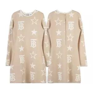 [버버리 키즈] 여아 TB 스타 코튼 블렌드 자카드 8057911 C KG2 SYLVIE DRESS B1205 (6-10)