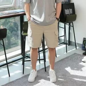 [우기브로]WNE 남자 빅사이즈 크로뮬런트 CN 카고 밴딩 반바지