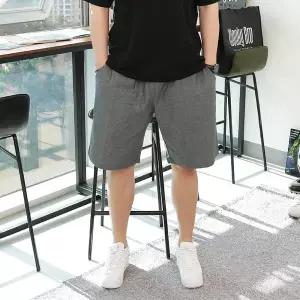 [우기브로]WUN 남자 빅사이즈 디뮤어 코튼 데님 밴딩 반바지