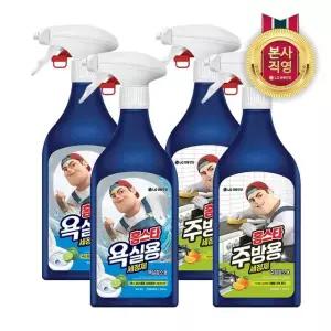 홈스타 맥스프레쉬 욕실청소용 500ml x 4개 (욕실용/주방용 택1)