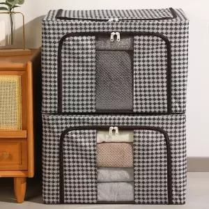 체크 와이어 리빙박스 66L 100L 2개