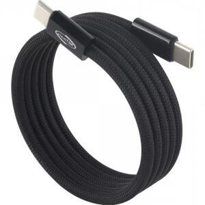 NETmate NM-UCC2601BM USB2.0 마그네틱 C타입 60W 고속충전 케이블 1m 블랙