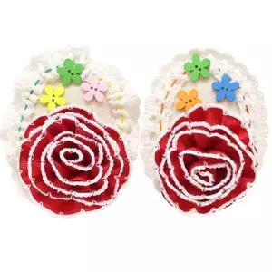 [하프클럽/알티피아]글로벌이지 한 땀 두 땀 카네이션 브로치 (2개1세트) 10인포장