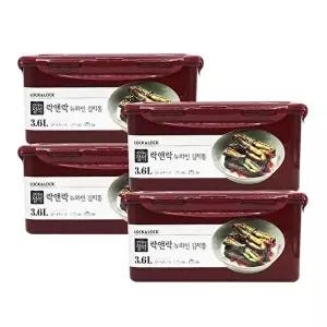 [너만아는잡화점]락앤락 뉴와인 김치통 3.6L x 4개