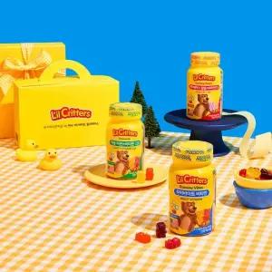 꾸미바이트 어린이 젤리비타민 3종 선물세트 비타민 칼슘 아연)