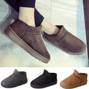 ONM 여성 방한 워커 스타일 퍼 패딩 숏 로우 여자 방한화