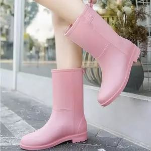 ONM 여자 러블리 미들 트렌드 레인부츠 1P 데일리 장화 비