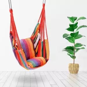 스트캔버스 해먹의자 레인보우 인테리어의자