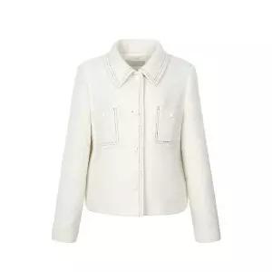 [비지트인뉴욕]스탠 칼라 트위드 숏 재킷 VA1JK71 _P360785708