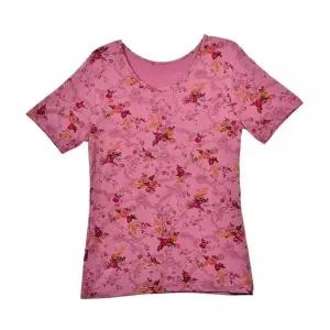 고품질 플라워 솔리드 천연섬유 여성 3부 상의 내의 윗도리 (WFGYRSV)