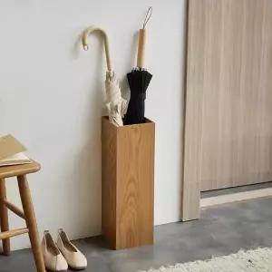 카페개업선물 인테리어 사무실 이사 선물 사각 물받이 우드 우산 꽂이