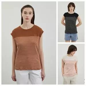 갤러리아 린넨 스트라이프 배색나시 VVBAN4M4171