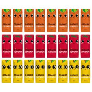 오가닉유기농 크니쁘니지니125ml 각8개씩 (총24팩)