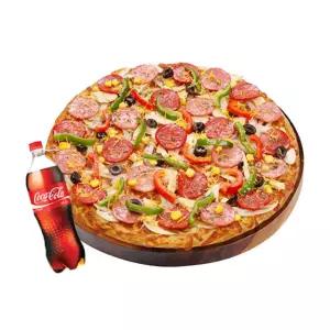 [피자마루] 몬스터 콤비네이션 피자 + 콜라 1.25L