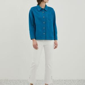 올리비아로렌 HC19 스티치 린넨셔츠  VOBNL4M3151