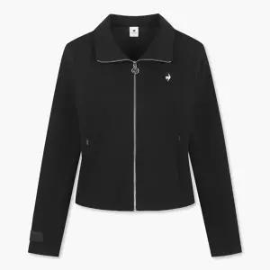 르꼬끄 여성 더블텐션 하이넥 슬림핏 집업 QP122OFT12-BLK0